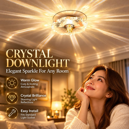 ✨💎 Crystal Downlight Ceiling Lamp — Turn Every Ceiling Into A Warm, Sparkling Feature