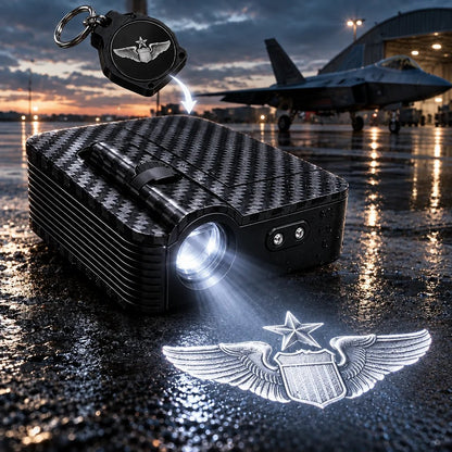 Make every time you open the door more personalized with military-style door projection lights.
