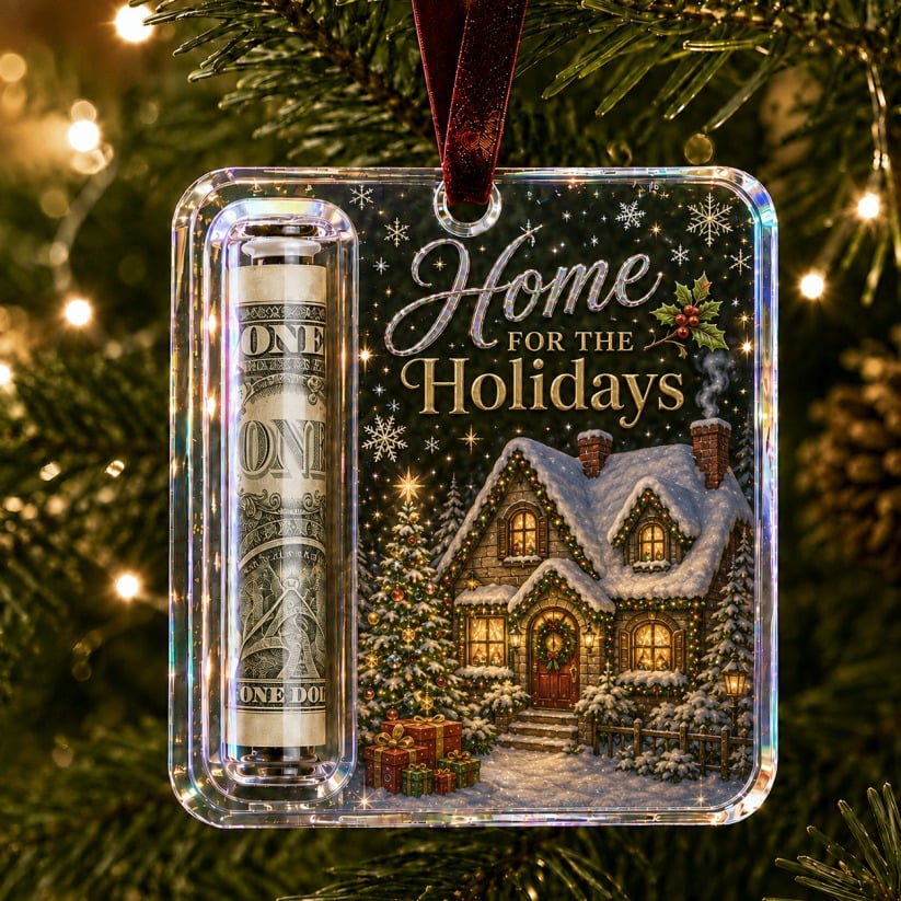 🔥Only $9.99 Last Day Promotion!🎄Christmas Cash Gift Ornament- Make Cash Feel Like A Real Christmas Gift💵