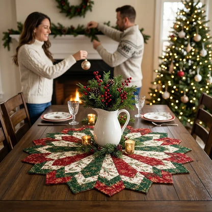 Holiday Star Table Topper Quilting Template Set