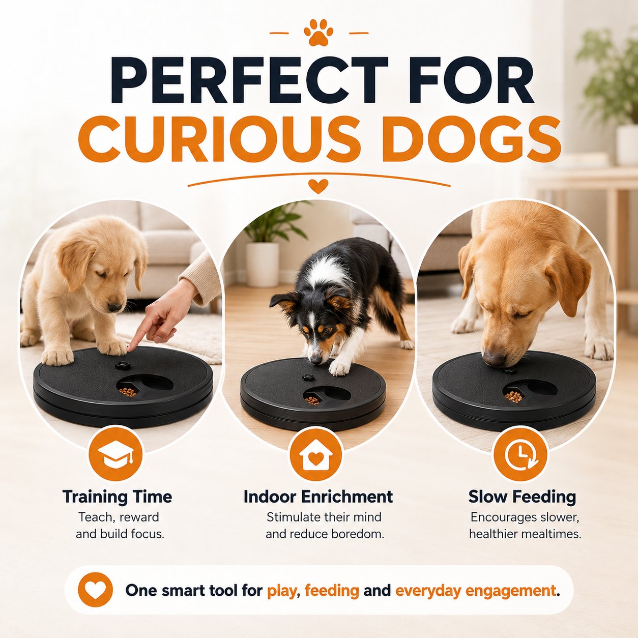 3-in-1 Dog Enrichment Feeder