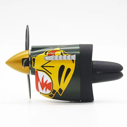 Plane Car Air Freshener | Vintage Fighter Jet Vent Clip for Men