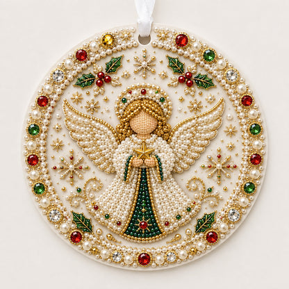 ✨ DIY Pearl & Gem Christmas Ornament Collection