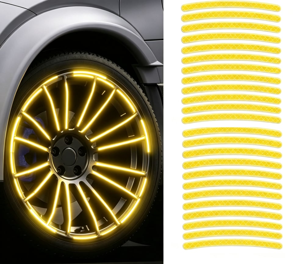 💥💥💥Buy 3 Get 5 Free💥💥💥20 PCS Creative Wheel Hub Rim Reflective Stickers