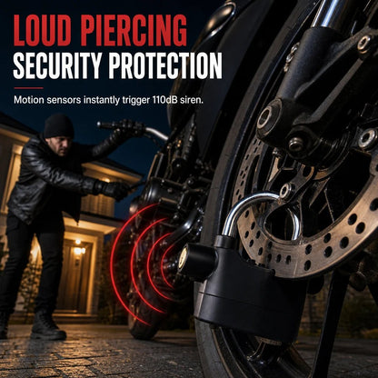 🚨Heavy-Duty Alarm Security Lock – Aluminum Alloy Anti-Theft Protection for Gates, Bikes & Storage