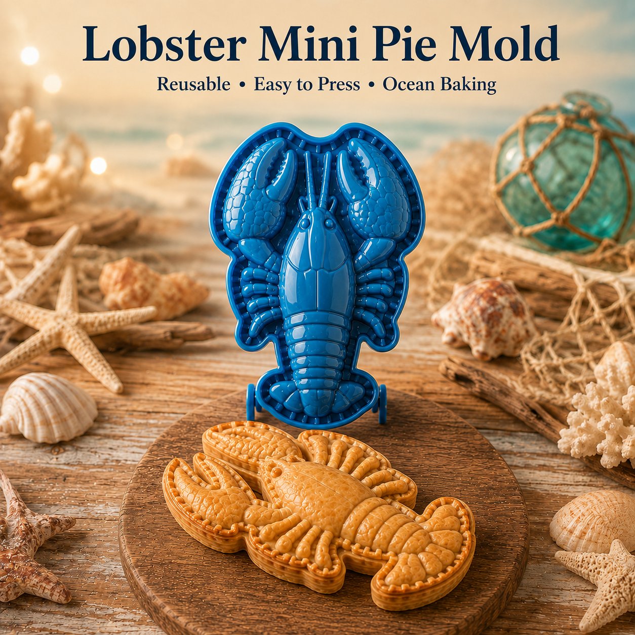 ⏳ Last Day 49% OFF – 🌊 8-Design Ocean Filled Pie Press Collection | Reusable Hinged Molds for Cutting, Filling, Shaping & Sealing Marine-Themed Hand Pies 🥧✨