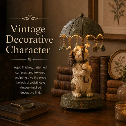 🎁 Vintage animal-shaped lamp with a rotating shade