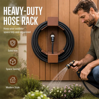 🎉📢📢50% OFF !! ⏰Wall Mounted Iron Garden Hose Holder