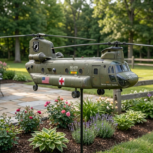 🔥Father's Day Special Offer: 49% OFF🎖️-Vietnam Veteran CH-47 Chinook Helicopter Wind Spinner ✈️Buy 2 Free Shipping Today!