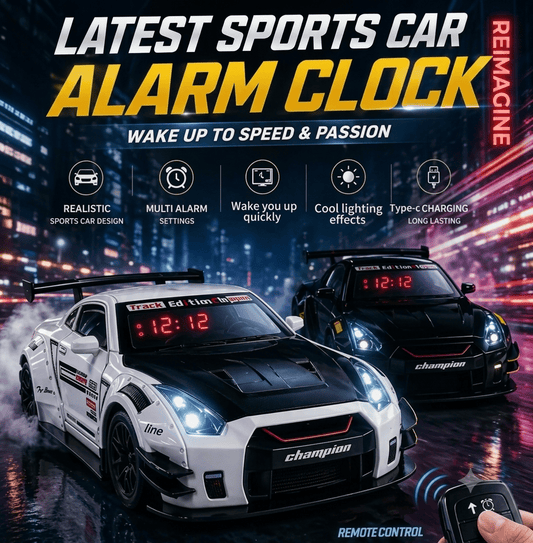 🏎️ Sports Car Alarm Clock Remote Control Model Car