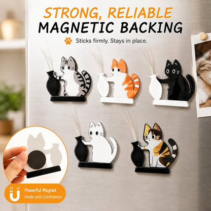 5 Pcs Cat Whisker Holder Refrigerator Magnets, Pet Memorial Decor