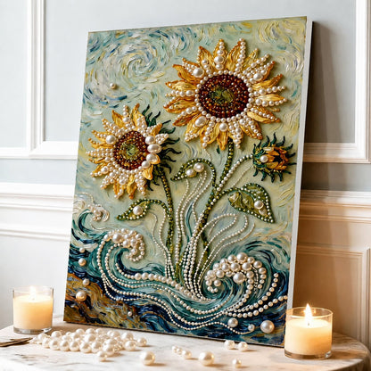 ✨ LAST DAY 49% OFF – Premium Pearl Self-Adhesive Canvas Art Kit | Pre-Printed Oil Canvas with Acrylic Pearl Pieces DIY Elegant 40×50cm Wall Decor 🖼️💎