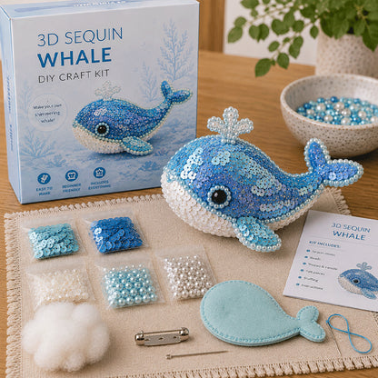 3D Sequin Sea Creature DIY Brooch Kit
