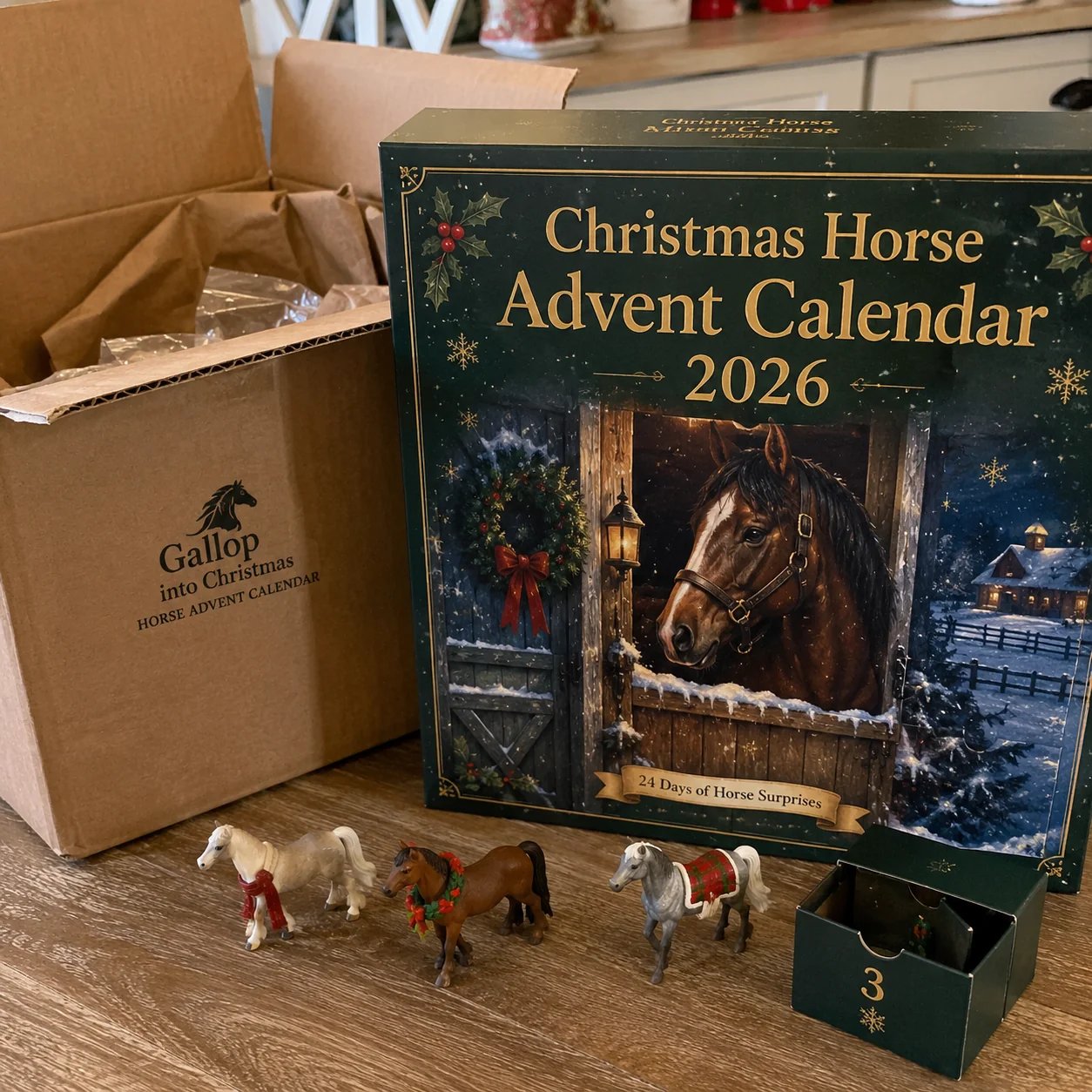 🐴 Christmas Horse Advent Calendar--24 Days of Horse Friends & Holiday Memories 🎄