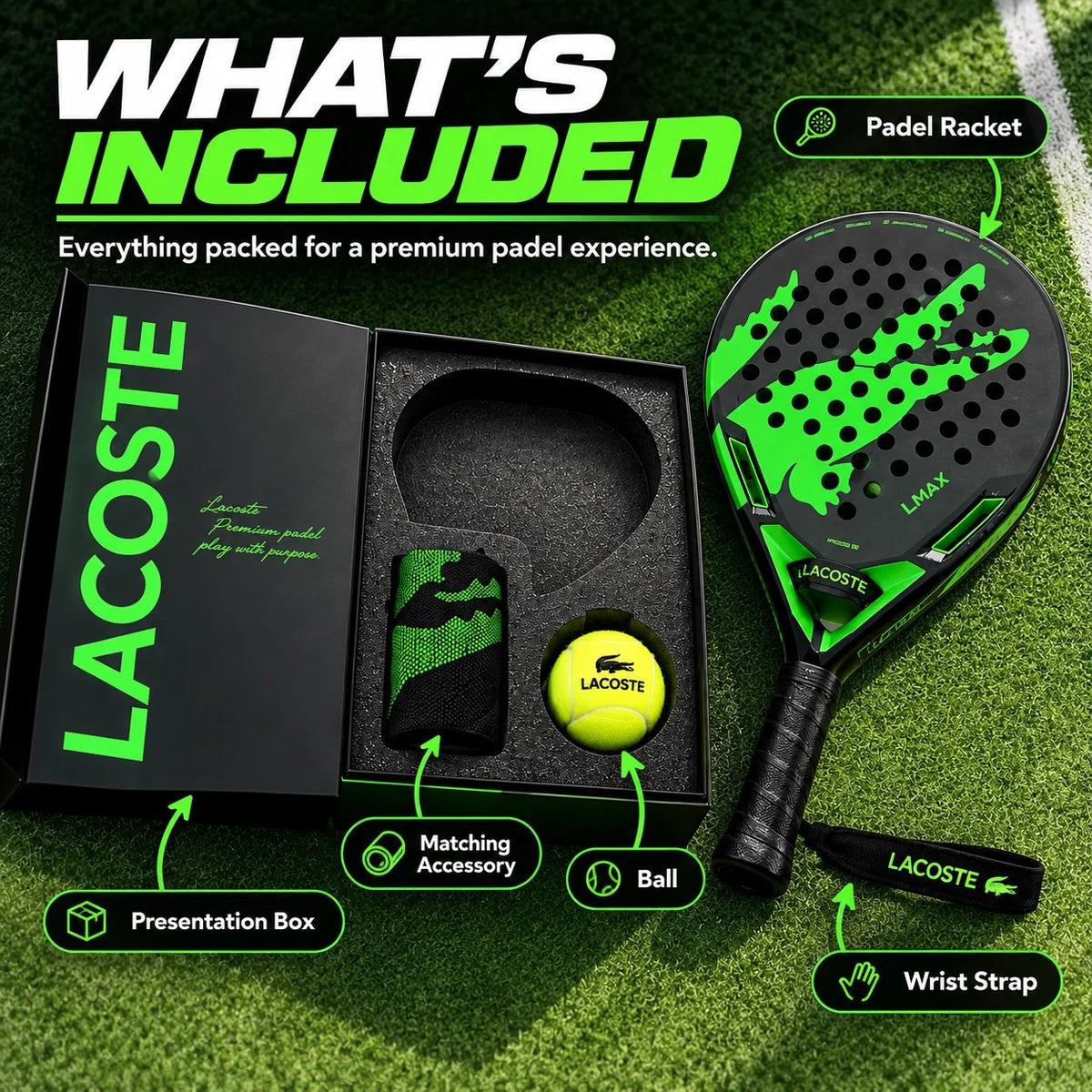 🎾 Premium Padel Racket Set – Court-Ready Gift Box Set