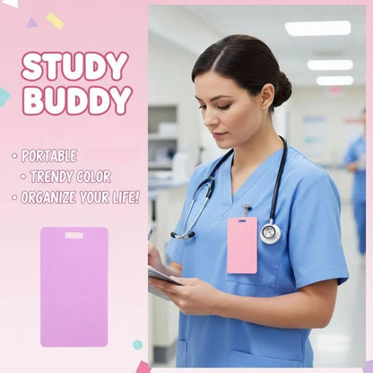 🩺Erasable Badge Note | Dual-Side Writable, Fade-Proof & No Blur (🖊Write. Wipe. Repeat.) 🎁Free Badge Clip Included📋