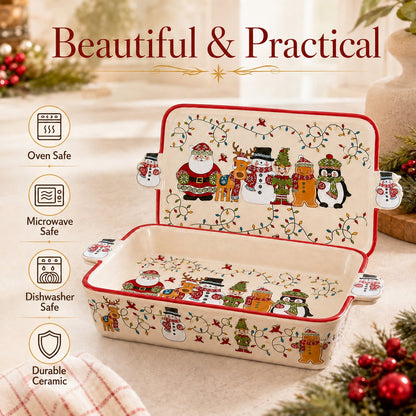 💥 LAST DAY 49% OFF 🎅🎁Christmas Holiday Bakeware Dish🎄