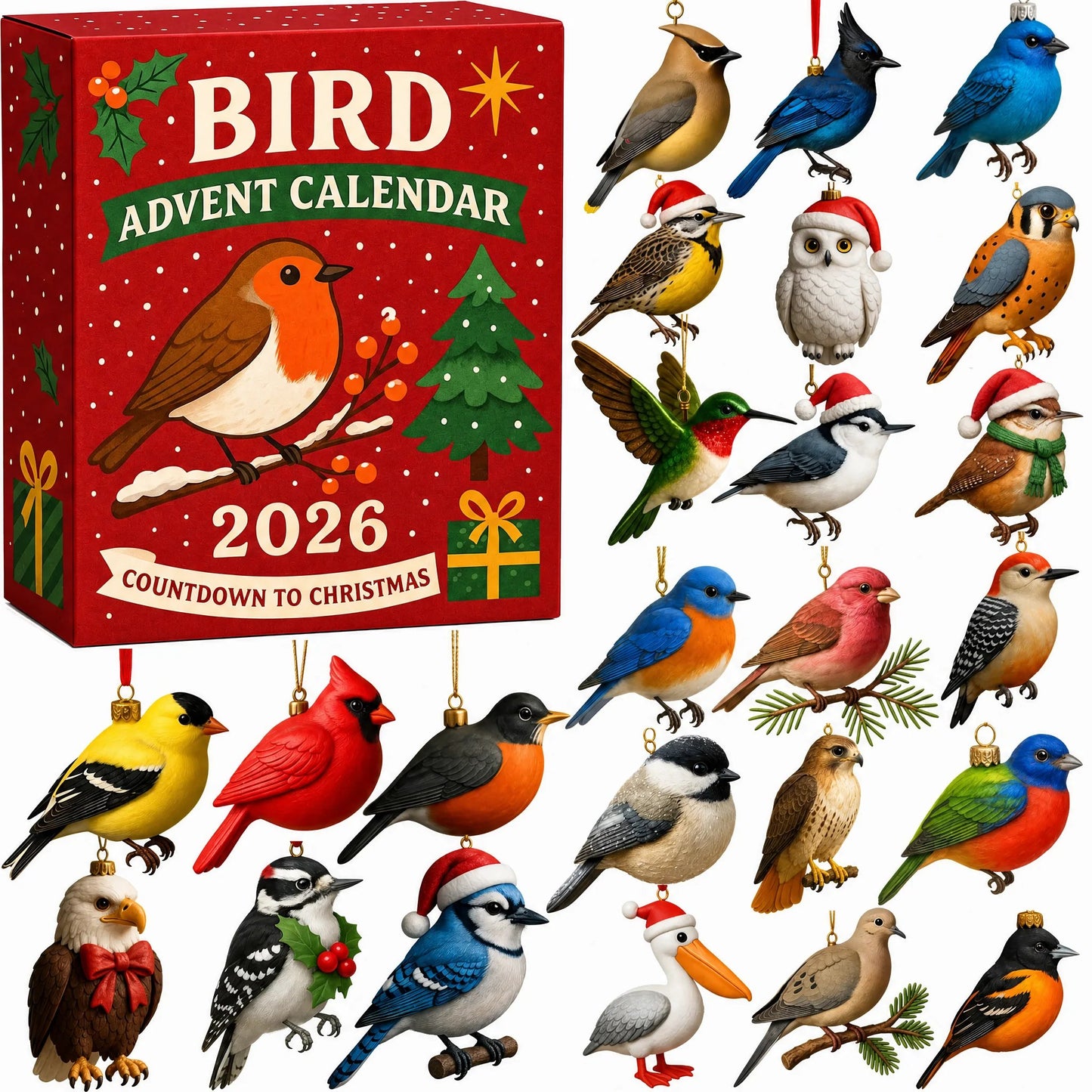 🔥🎁🔥Limited Edition, Only 100 Sets Left! - 🐦Bird Advent Calendar 2026
