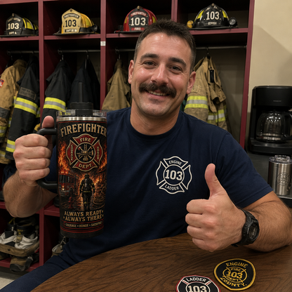 🇺🇸 Last Day Promo: 49% OFF 🔥 Firefighter Courage Honor Sacrifice Stainless Steel Tumbler - ✈️Buy 2 Free Shipping Today!