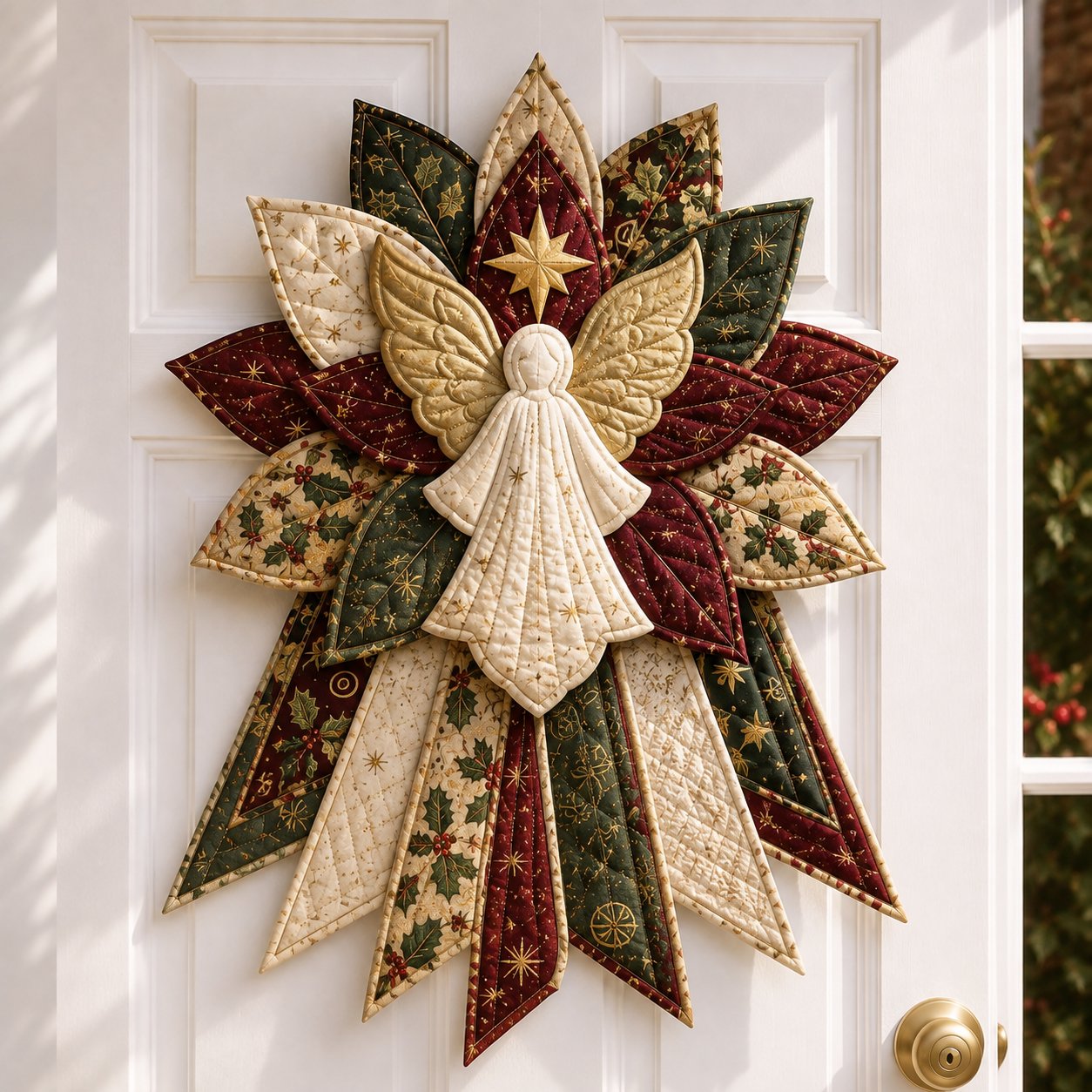 ⏳ Last Day 49% OFF – 🎄Beginner-Friendly Oversized Christmas Character Quilted Door Hanger Sewing Kit | Complete Kit with All Tools & Step-by-Step Guide Included 💕