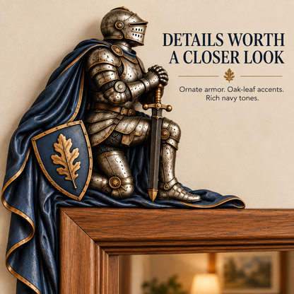 'Guardians at Our Door' – Epic Medieval Knight Door Frame Decor Set 🛡️🏰