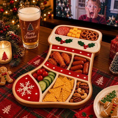 ⏳ Last Day 49% OFF – 🎄Christmas Character Snack Serving Tray | 11 Festive Divided Designs for Crackers, Cheese, Fruit, Candy & Holiday Treats 🍿