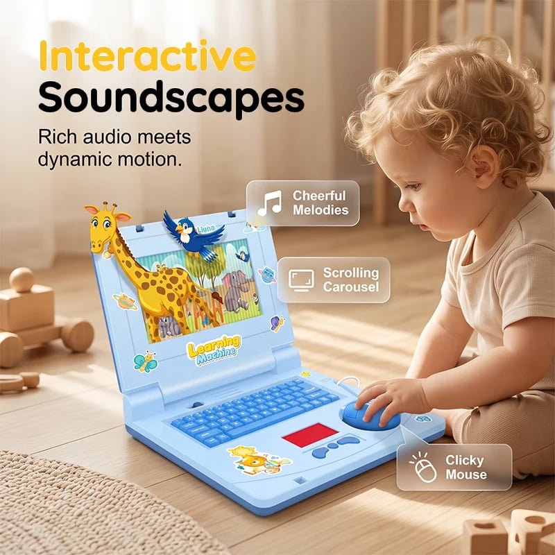 🎉 2026 Sale — Over 28,000 Sold!💻 Interactive Simulation Toy Laptop 🎵