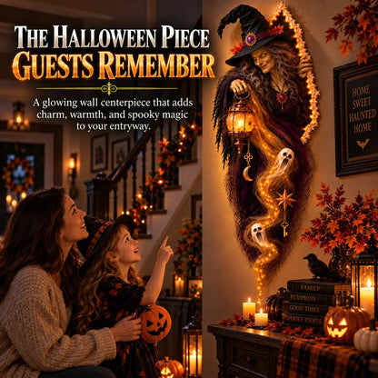 🔥 Halloween Hot Sale – Enchanted Witch Wall Light™ – A Witch Awakens on Your Wall