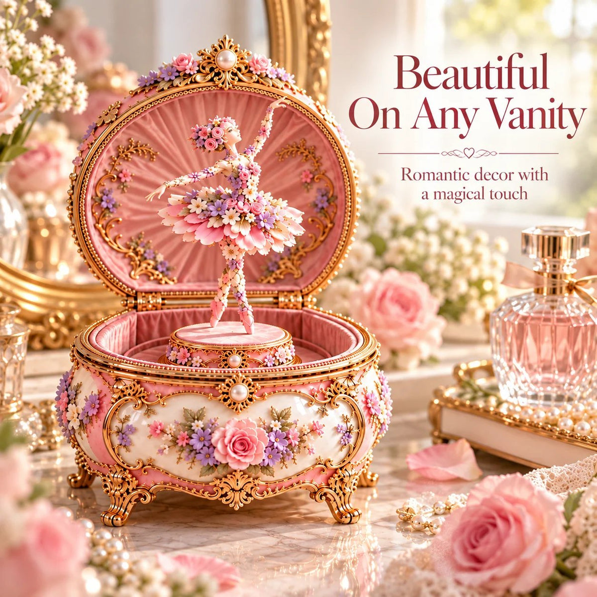 🌸 49% OFF Floral Ballerina Music Box – A Romantic Keepsake With a Magical Butterfly Reveal 🦋