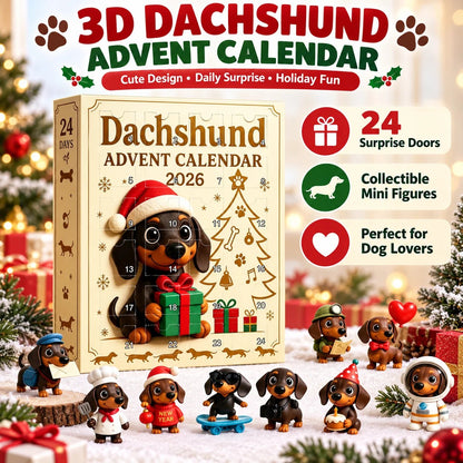 🎉🐶🎄 Dachshund Advent Calendar — Unbox a Cute Pup Surprise Every Day Till Christmas!