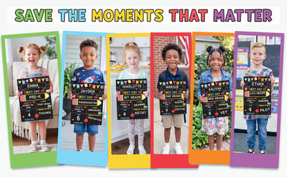 First & Last Day School Sign – Double-Sided Chalkboard for Every Milestone