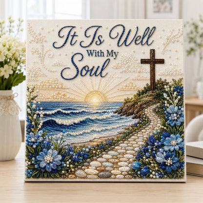⏳ Last Day 49% OFF – ✝️ Beginner-Friendly Sacred Hymn Pearl Art Kit Collection | Luxury Christian Hymn Artwork with Scratch-Resistant Non-Fading Pearl Beads DIY Faith-Inspired Decor 🙏✨