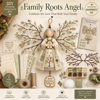 🐦 Beginner-Friendly DIY Hummingbird Blessing Wings Patchwork Hanging Kit | Complete Kit with Pre-Cut Fabrics, Decorative Accents & Step-by-Step Guide Included 💕