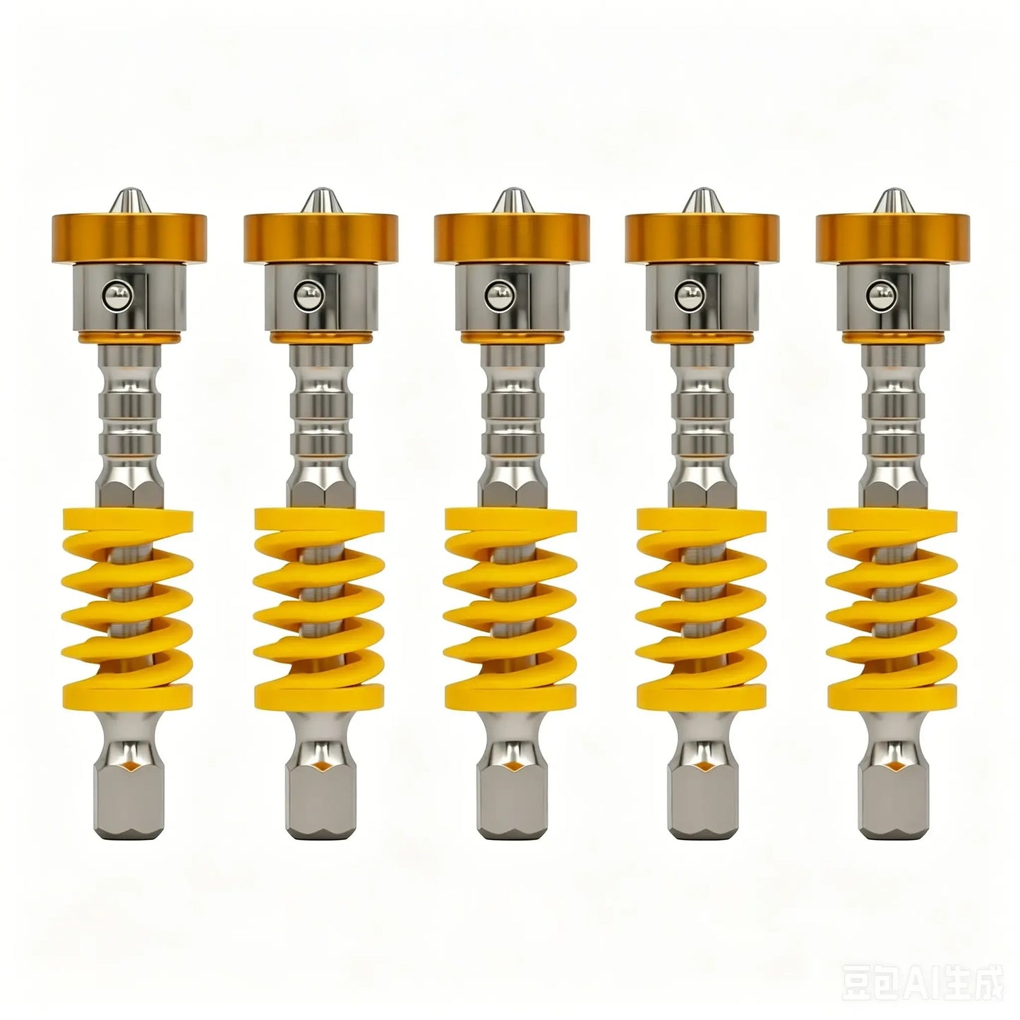 5-Pack Magnetic Quick-Release Drill Bits