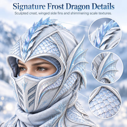 🐉 Frost Dragon Winter Balaclava ❄️ 3-in-1 Windproof Face Mask | Warm, Stylish & Ready for the Cold