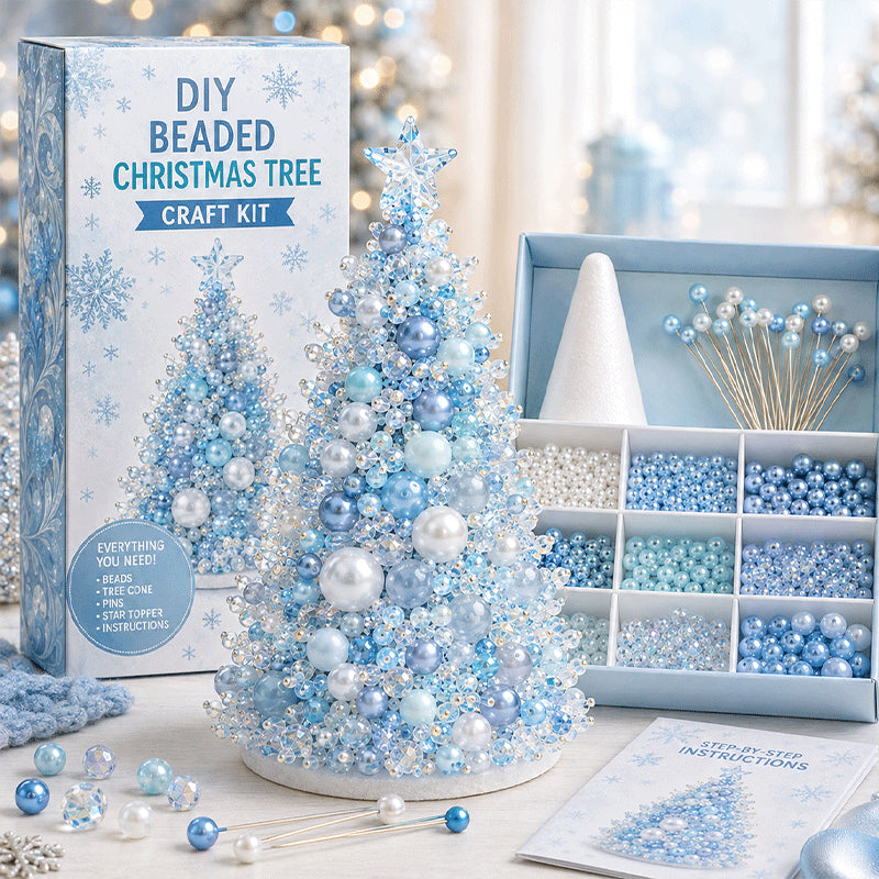 🔥49% Off Last Day - BUY 3 GET 1 FREE🎄 Dreamy Beaded Christmas Tree DIY Kit (📦Buy 3 Free Shipping)