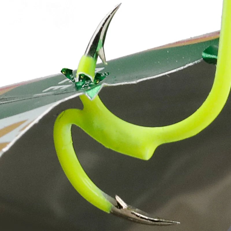 🎣  Classic and sharp double fishing hooks — High carbon steel with needle tip
