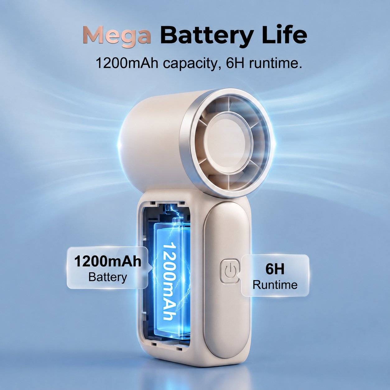 🔥HOT SALE🔥Portable Mini USB Fan – 6-Speed Settings, Powerful Handheld Fan