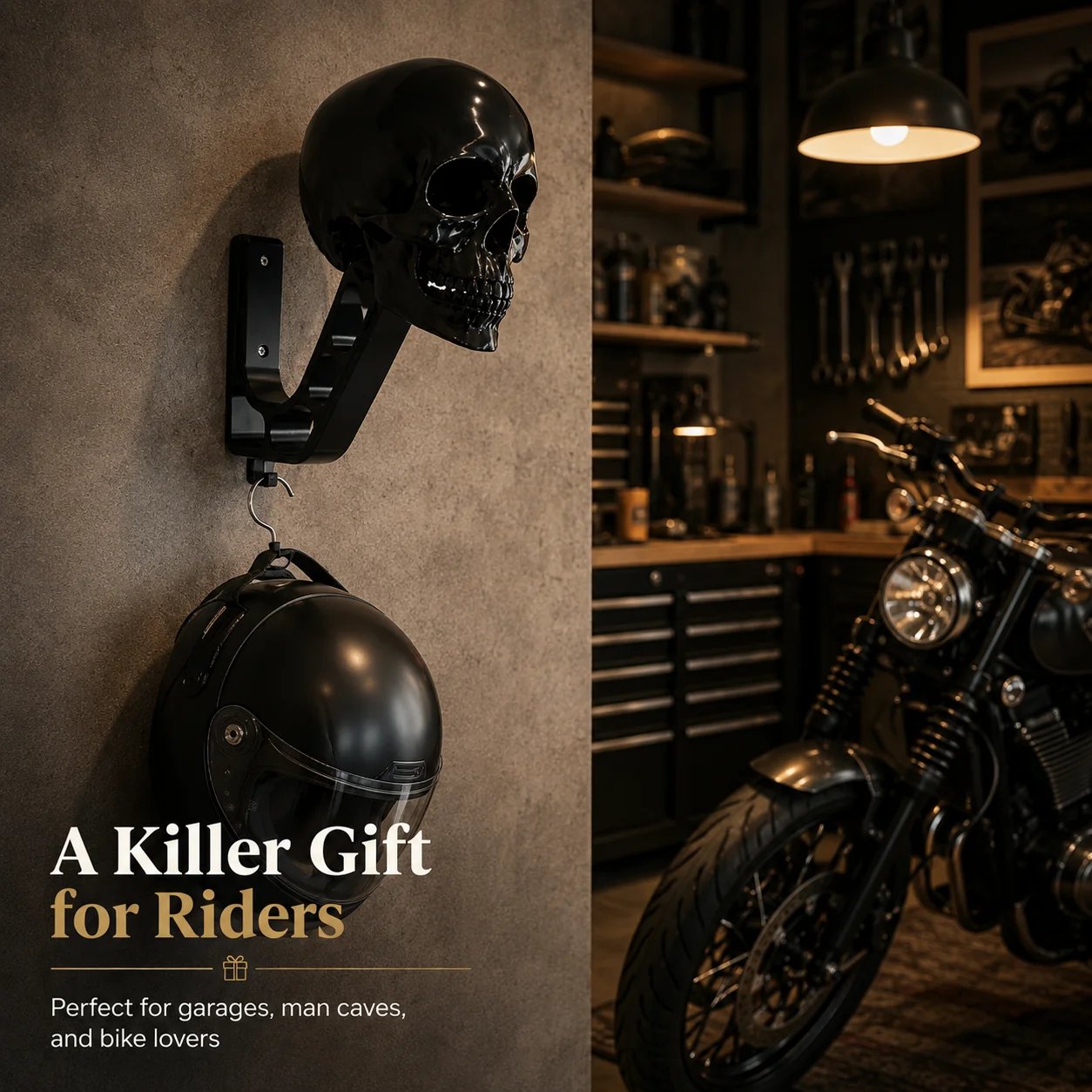 Black Knight Skull Helmet Stand 🔥 BUY 2 FREE SHIPPING