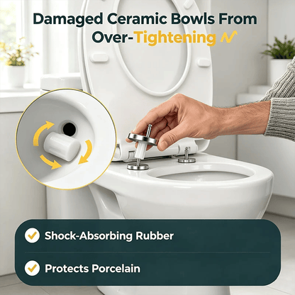 2 Counts, Universal Toilet Seat Expansion Screw Bolts, Thickened Stainless Steel🔩
