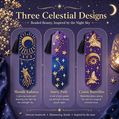 🔥LAST DAY 50% OFF-🌌Starlit Romance Diamond Art Bookmark Kit