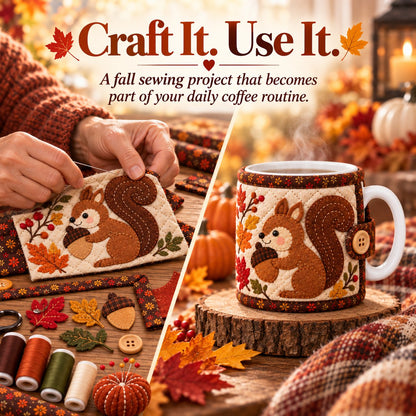 DIY Fall Mug Cozy Sewing Kit