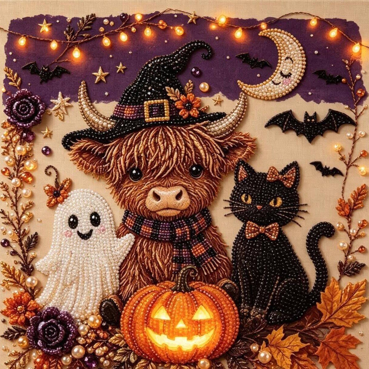 Halloween Pearl Diamond Art DIY Kit—Buy 2 Free Shipping