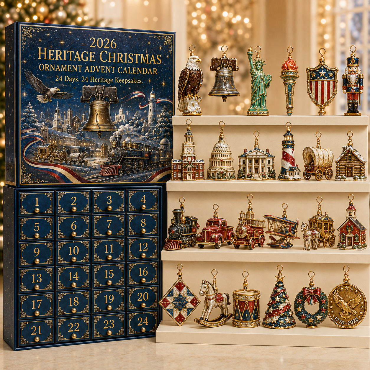 ✨America 250th Anniversary Heritage Christmas Advent Calendar