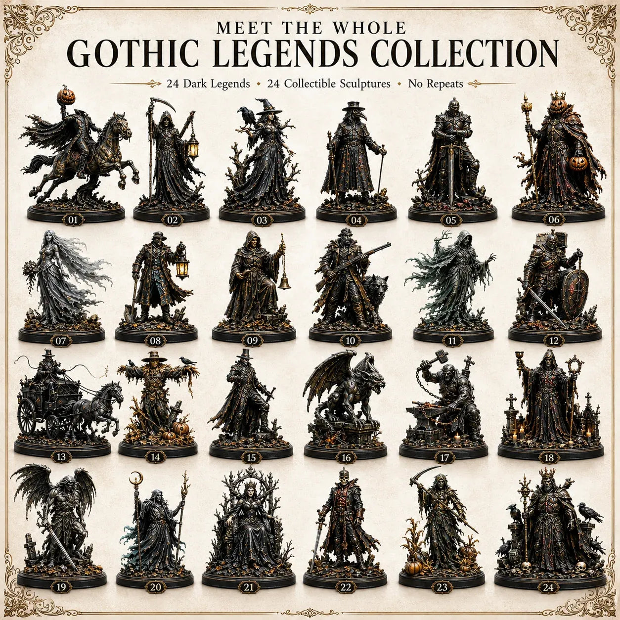 Gothic Legends collectible figures