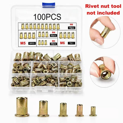 🛠️Head Rivet Nut Tool, M3 M4 M5 M6 M8 Rivnut Kit