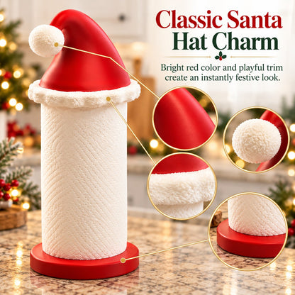 Santa Hat Christmas Paper Towel Holder