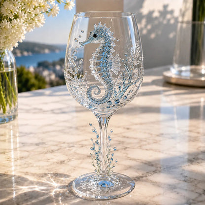 ⏳ Last Day 49% OFF – 🌊 3D Ocean Treasure Sculpted Glass Collection | Premium Clear Stemware with Raised Marine Figures, Wave Details & Light-Catching Underwater Accents ✨
