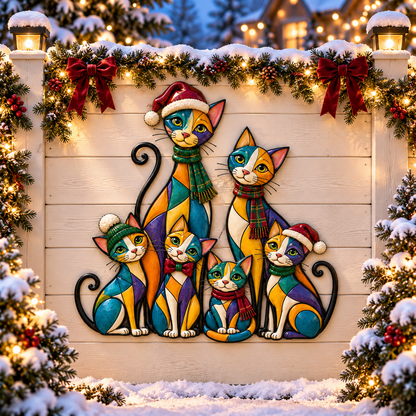 2026 Christmas Dog/Cat Family – A Colorful Holiday Welcome for Dog Lovers