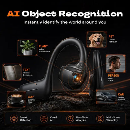 🎧 E12 Bone Conduction Open-Ear Audio Glasses with 8MP HD EIS Camera – 160+ Language AI Translation, Bluetooth Sports Headset & IP56 Waterproof Wearable for Cycling, Vlogging & Action Video